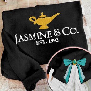 Jasmine Princess Coquette Side Bow Sweatshirt, Retro Trendy Coquete Sweater